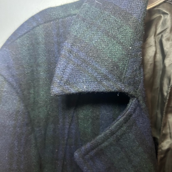 Vintage tartan/plaid medium length wool coat - Picture 6 of 9